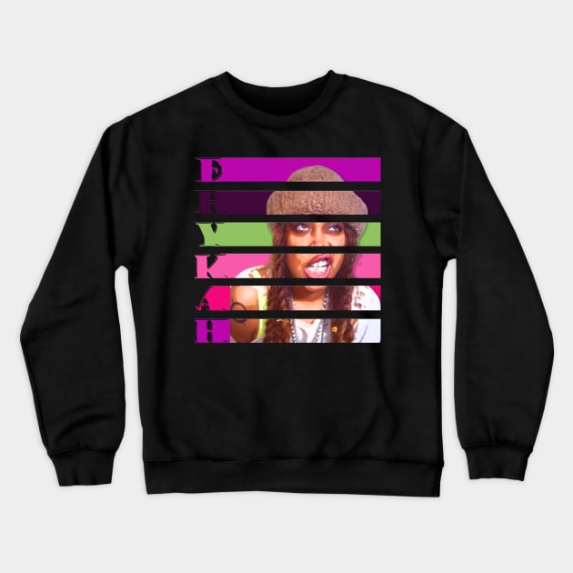 erykah badu//Retro Color Crewneck Sweatshirt by ShionTji